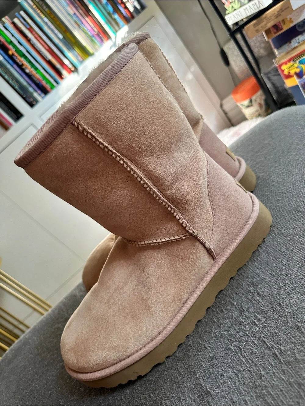Classic Cozy tall Ugg Suede Boots - Dusty Pink